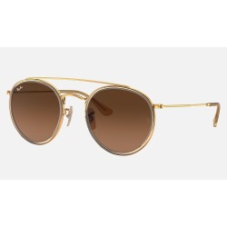 ROUND DOUBLE BRIDGE
Lenses: Brown Gradient  +  Frame: Gold
