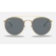 ROUND DOUBLE BRIDGE LEGEND GOLD
Lenses: Blue/Grey Classic  +  Frame: Shiny Gold