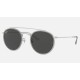 ROUND DOUBLE BRIDGE LEGEND GOLD
Lenses: Dark Grey Classic  +  Frame: Shiny Silver