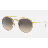 ROUND DOUBLE BRIDGE
Lenses: Grey Gradient  +  Frame: Legend Gold