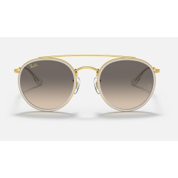 ROUND DOUBLE BRIDGE
Lenses: Grey Gradient  +  Frame: Legend Gold