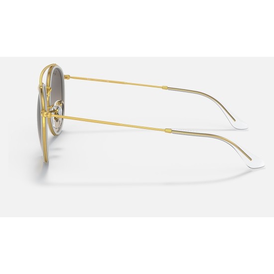 ROUND DOUBLE BRIDGE
Lenses: Grey Gradient  +  Frame: Legend Gold