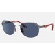 RB3685M SCUDERIA FERRARI COLLECTION
Lenses: Dark Blue Classic  +  Frame: Grey