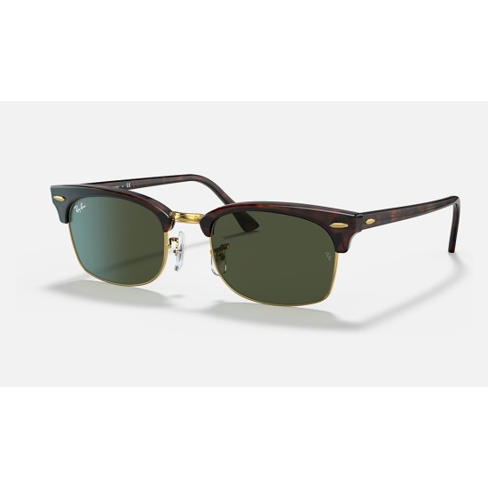 CLUBMASTER SQUARE LEGEND GOLD
Lenses: Green Classic  +  Frame: Mock Tortoise