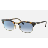 Clubmaster Square
Lenses: Light Blue Gradient  +  Frame: Yellow Havana