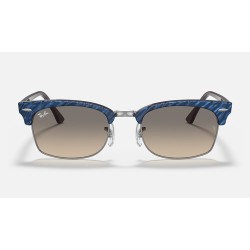 CLUBMASTER SQUARE
Lenses: Light Grey Gradient  +  Frame: Wrinkled Blue
