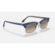 CLUBMASTER SQUARE
Lenses: Light Grey Gradient  +  Frame: Wrinkled Blue