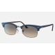 CLUBMASTER SQUARE
Lenses: Light Grey Gradient  +  Frame: Wrinkled Blue