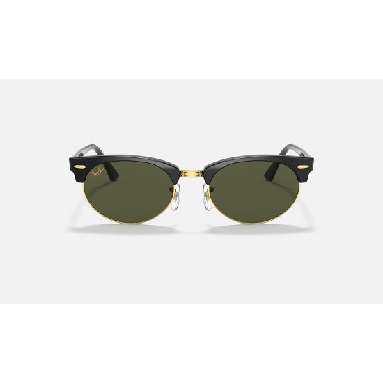 CLUBMASTER OVAL LEGEND GOLD
Lenses: Green Classic G-15  +  Frame: Shiny Black