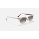 Clubmaster Oval
Lenses: Light Grey Gradient  +  Frame: Wrinkled Light Grey