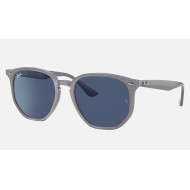 RB4306
Lenses: Dark Blue Classic  +  Frame: Grey