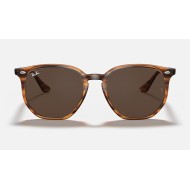 RB4306
Lenses: Dark Brown Classic  +  Frame: Striped Red Havana