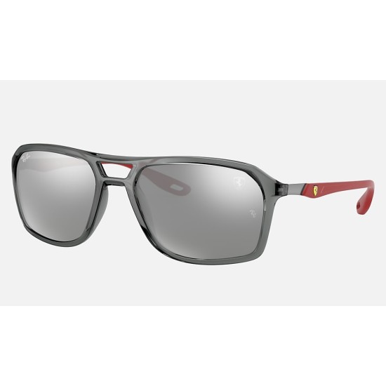 RB4329M SCUDERIA FERRARI COLLECTION
Lenses: Grey Mirror  +  Frame: Transparent Grey