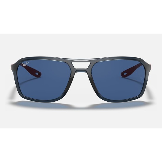 RB4329M SCUDERIA FERRARI COLLECTION
Lenses: Dark Blue Classic  +  Frame: Blue
