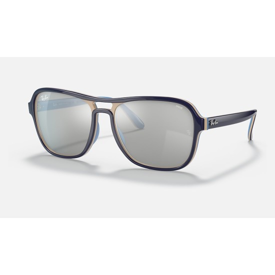 STATE SIDE MIRROR EVOLVE
Lenses: Grey/Blue Photochromic Mirror  +  Frame: Light Blue