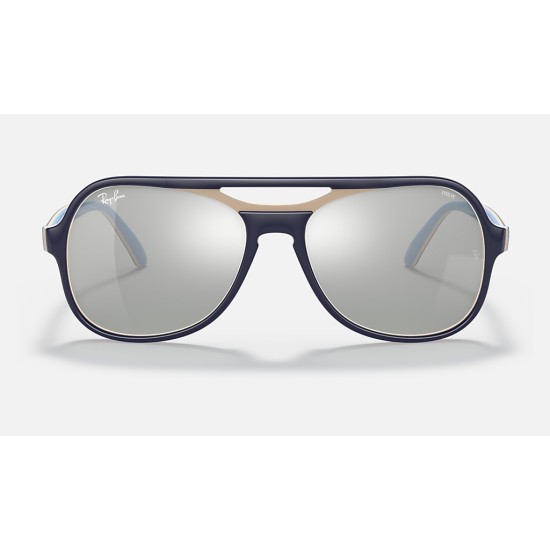 POWDERHORN MIRROR EVOLVE
Lenses: Grey/Blue Photochromic Mirror  +  Frame: Light Blue