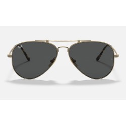 AVIATOR TITANIUMLenses: Grey Classic  +  Frame: Antique Gold