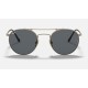 ROUND DOUBLE BRIDGE TITANIUM
Lenses: Grey Classic  +  Frame: Antique Gold