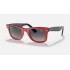 RB2140 WAYFARER MICKEY J22
Lenses: Polarized Grey Gradient  +  Frame: Transparent Red