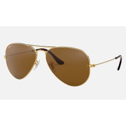 AVIATOR CLASSIC
Lenses: Polarized Brown Classic B-15  +  Frame: Gold