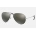 AVIATOR CLASSIC
Lenses: Polarized Grey Mirror  +  Frame: Silver