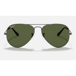 AVIATOR CLASSIC
Lenses: Polarized Green Classic G-15  +  Frame: Gunmetal