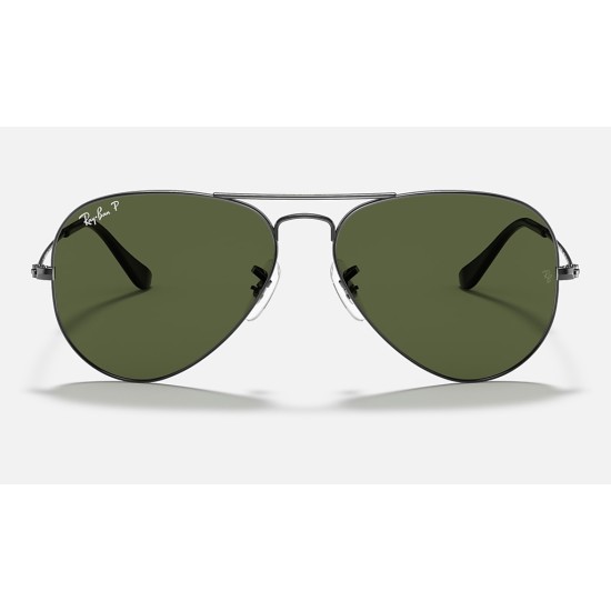 AVIATOR CLASSIC
Lenses: Polarized Green Classic G-15  +  Frame: Gunmetal