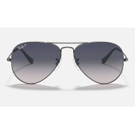 AVIATOR GRADIENT
Lenses: Polarized Blue/Grey Gradient  +  Frame: Gunmetal