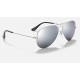 AVIATOR MIRROR
Lenses: Polarized Silver Mirror  +  Frame: Silver
