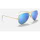 AVIATOR FLASH LENSES
Lenses: Polarized Blue Mirror  +  Frame: Gold