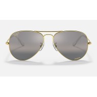 AVIATOR CHROMANCE
Lenses: Polarized Silver/Grey Chromance Mirror  +  Frame: Legend Gold