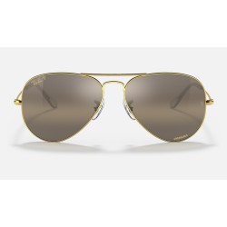 AVIATOR CHROMANCE
Lenses: Polarized Silver Brown Chromance Mirror  +  Frame: Legend Gold