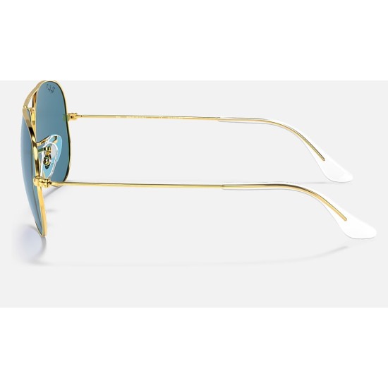 AVIATOR CLASSIC
Lenses: Polarized Blue Classic  +  Frame: Gold