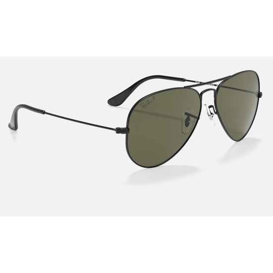 AVIATOR CLASSIC
Lenses: Polarized Green Classic G-15  +  Frame: Black
