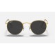 ROUND METAL CLASSIC
Lenses: Polarized Black Classic  +  Frame: Shiny Gold