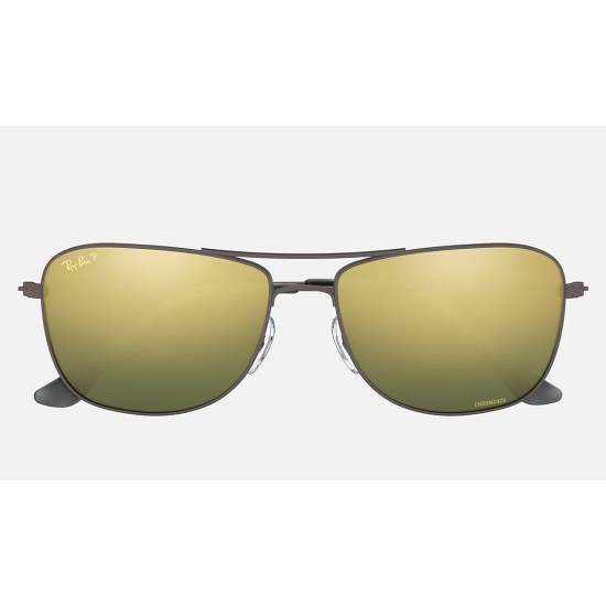 RB3543 CHROMANCE
Lenses: Polarized Green Chromance Mirror  +  Frame: Gunmetal