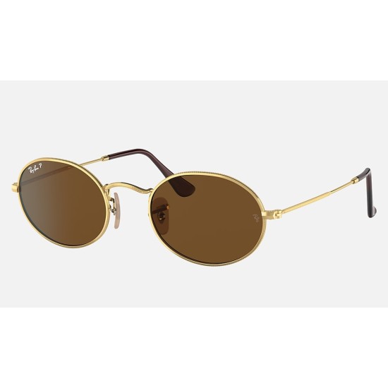 OVAL
Lenses: Polarized Grey Classic  +  Frame: Gold