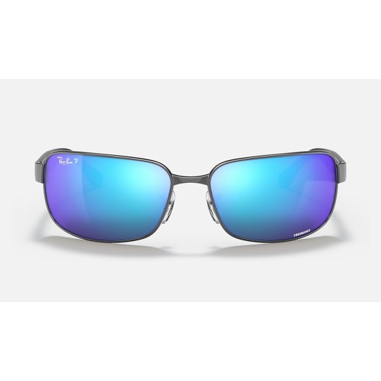 RB3566CH CHROMANCE
Lenses: Polarized Blue Chromance Mirror  +  Frame: Gunmetal