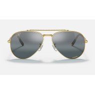 NEW AVIATOR
Lenses: Polarized Silver/Blue Chromance Mirror  +  Frame: Legend Gold