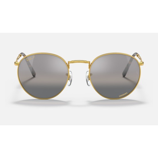 NEW ROUND
Lenses: Polarized Silver/Grey Chromance Mirror  +  Frame: Legend Gold