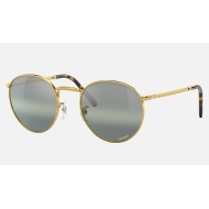 NEW ROUND
Lenses: Polarized Silver/Green Chromance Mirror  +  Frame: Legend Gold