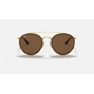 ROUND DOUBLE BRIDGE
Lenses: Polarized Brown Classic  +  Frame: Gold