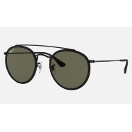 ROUND DOUBLE BRIDGE
Lenses: Polarized Green Classic  +  Frame: Black