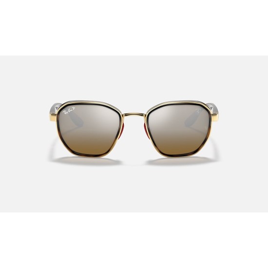 RB3674M SCUDERIA FERRARI COLLECTION
Lenses: Polarized Brown Chromance Mirror  +  Frame: Shiny Gold
