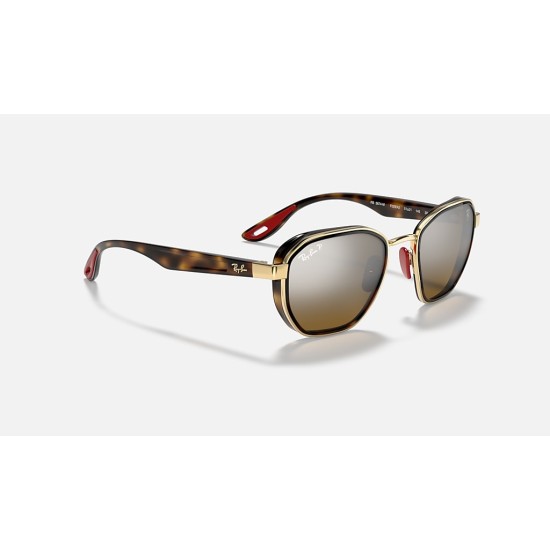 RB3674M SCUDERIA FERRARI COLLECTION
Lenses: Polarized Brown Chromance Mirror  +  Frame: Shiny Gold