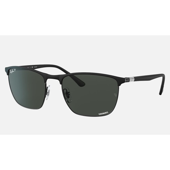 RB3686 CHROMANCE
Lenses: Polarized Dark Grey Chromance Classic  +  Frame: Matte Black On Black