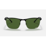 RB3686 CHROMANCE
Lenses: Polarized Dark Green Chromance Classic  +  Frame: Black On Silver