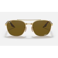 RB3688 CHROMANCE
Lenses: Polarized Brown Chromance Classic  +  Frame: Gold