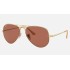 AVIATOR METAL II
Lenses: Polarized Purple Classic  +  Frame: Gold