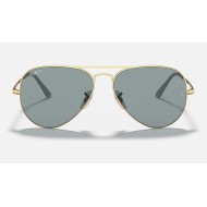 AVIATOR METAL II
Lenses: Polarized Light Blue Classic  +  Frame: Gold